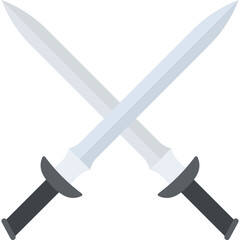 
Two swords the symbol of kendo, modern martial arts 
