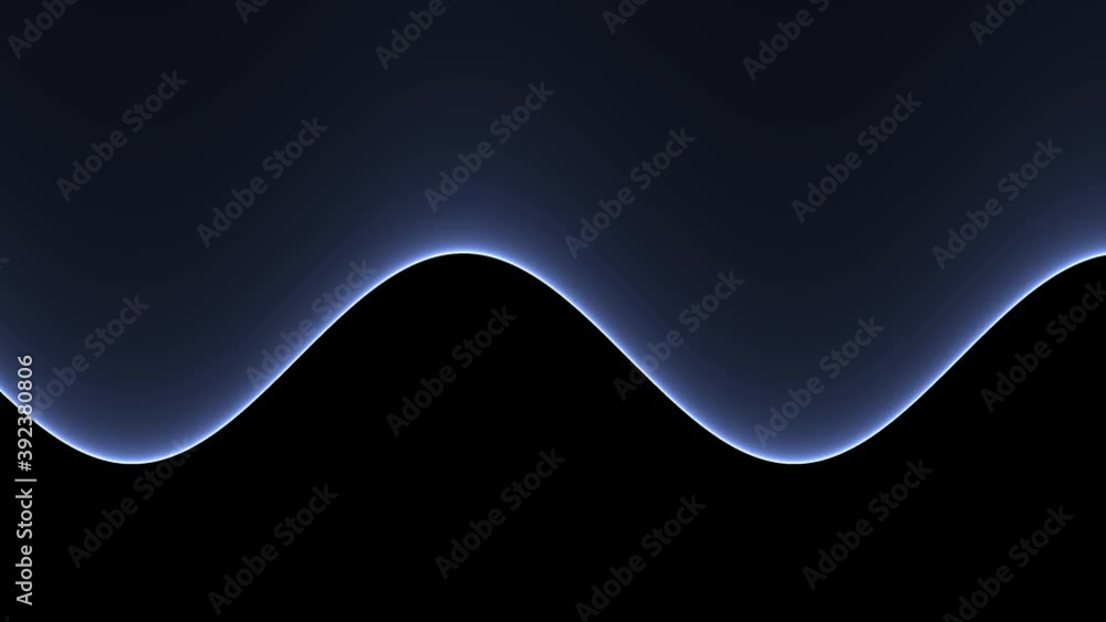 Poster smooth curved waveform moving very slowly active background