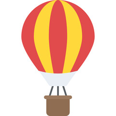 Naklejka premium A hot air balloon symbolising adventure 