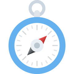 
A travelling navigator, compass 
