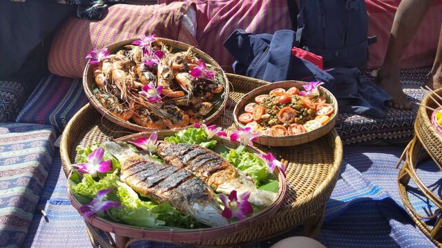 Burmese food on boat, Dawei Peninsular, Tanintaryi, Moscos Island