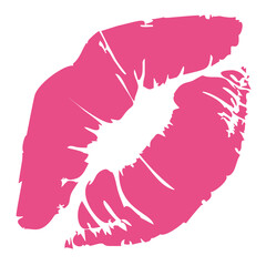 
Flat icon design of lips, Kissing concept
