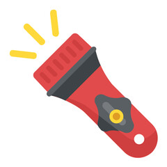 
Portable electric light, flashlight icon
