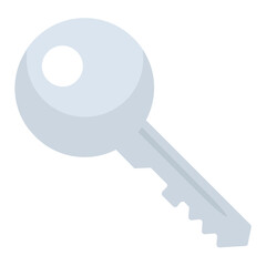 
Flat design icon of key for security concepts
