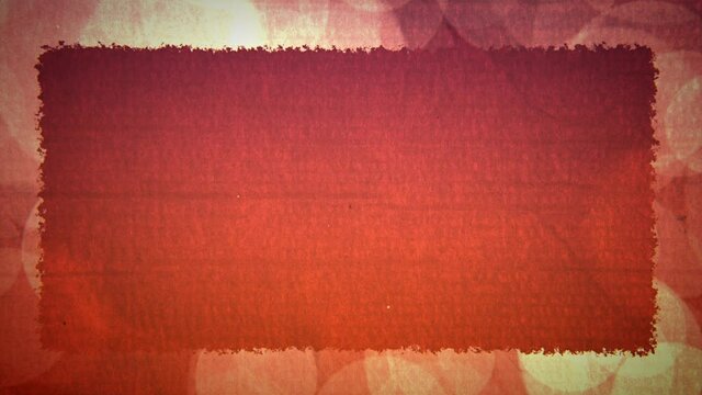 A beautiful abstract framed peach colored rectangle center with large light circles forming a window frame around the borders motion background.