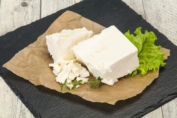 Greek traditional Feta soft cheese
