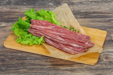 Raw Thick pork steak for cooking