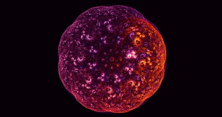 3D rendering abstract mandala fractal background