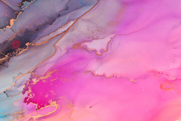 Alcohol ink art.Mixing liquid paints. Modern, abstract colorful background, wallpaper. Marble texture.Translucent colors