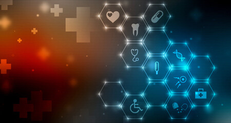 2D illustration medical structure background © meenkulathiamma