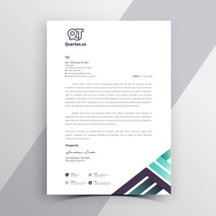 Modern Vector Letterhead Pad Template