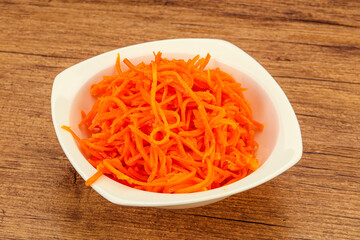 Korean carrot in the bowl