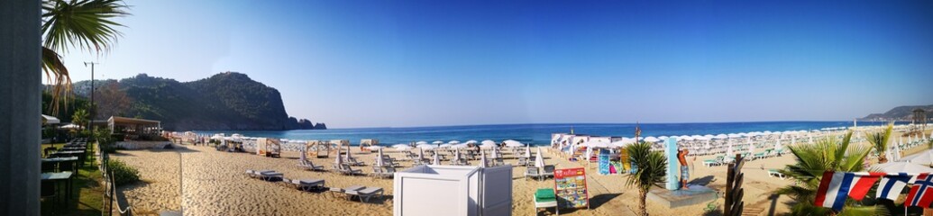 Fototapeta premium view of ALANYA beach