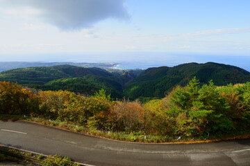 晩秋の大佐渡スカイライン