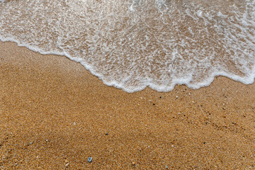 Fototapeta na wymiar Sand from the beaches of Kefalonia in Greece