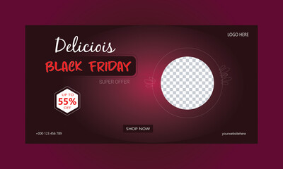 Black Friday Posterbanner Big Discount Offer for website 