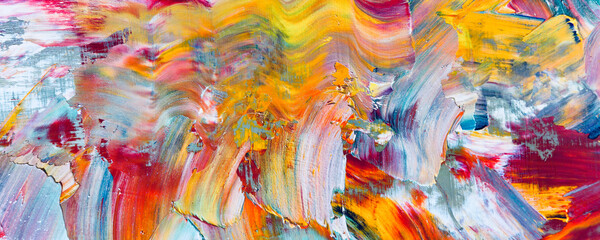 Color texture. Hand drawn oil painting on canvas. Abstract art background.  Modern, contemporary...