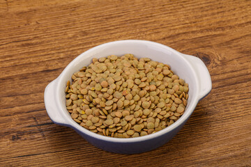 Vegan cuisine - Dry lentil heap