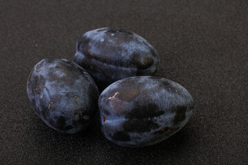 Ripe sweet and tasty plum