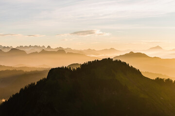 Spectacular Sunrise In The Mountains