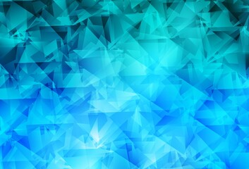 Obraz premium Light BLUE vector abstract mosaic pattern.
