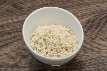 Raw arborio rice for Risotto
