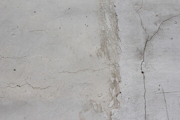 wall, background white of old shabby plaster