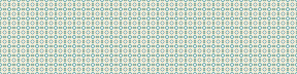 Fototapeta premium Abstract Cross Pattern Dots Logo generative computational art illustration