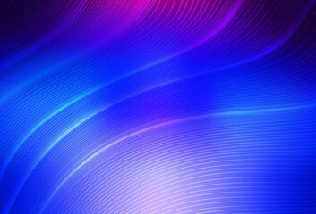 Dark Pink, Blue vector blurred shine abstract background.