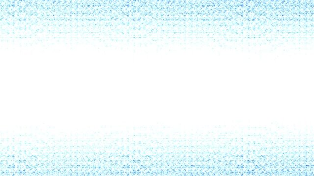 Stream of Blue Data Bits Streaming Across Frame