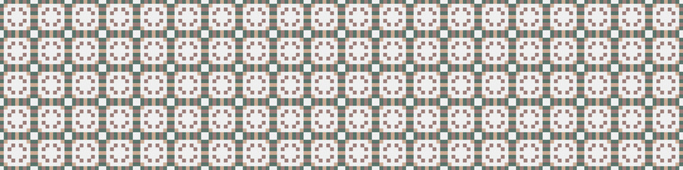 Fototapeta premium Abstract Cross Pattern Dots Logo generative computational art illustration