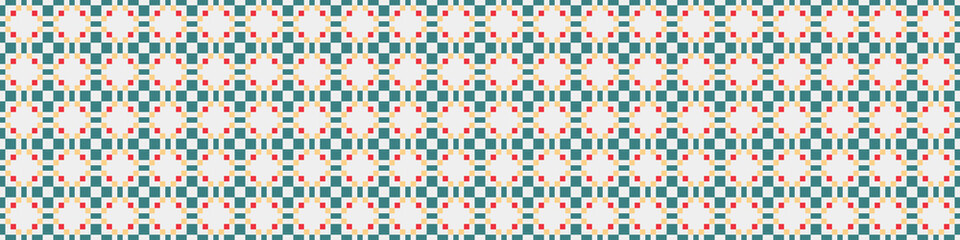 Abstract Cross Pattern Dots Logo generative computational art illustration