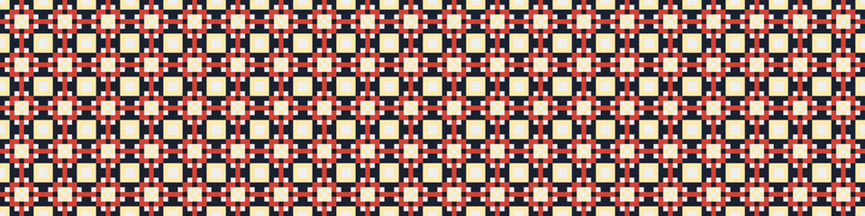 Fototapeta premium Abstract Cross Pattern Dots Logo generative computational art illustration