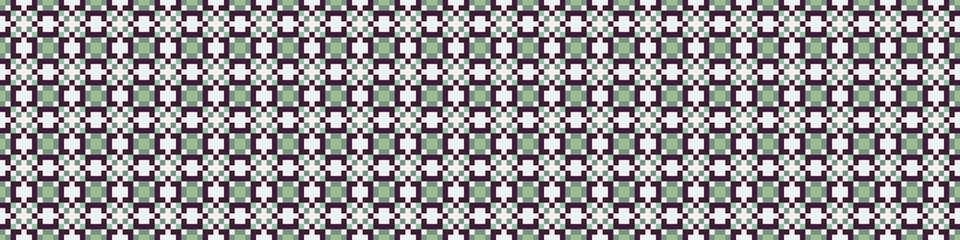 Fototapeta premium Abstract Cross Pattern Dots Logo generative computational art illustration