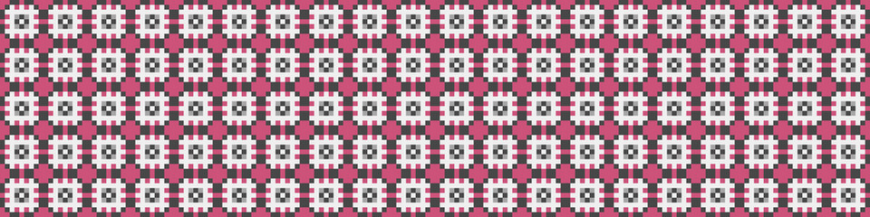 Fototapeta premium Abstract Cross Pattern Dots Logo generative computational art illustration