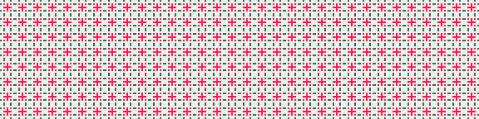 Fototapeta premium Abstract Cross Pattern Dots Logo generative computational art illustration