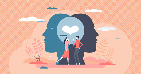 Friendship relationship with friends solidarity and trust tiny person concept