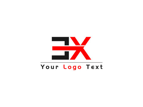 XE X&E E X Letter Type Logo Image, EX xe Logo Letter