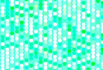 Light Green vector template in hexagonal style.