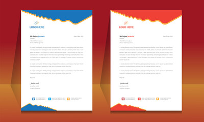 Letterhead format template, business style letterhead design template. Company letterhead template designs. Letterhead, Templates.