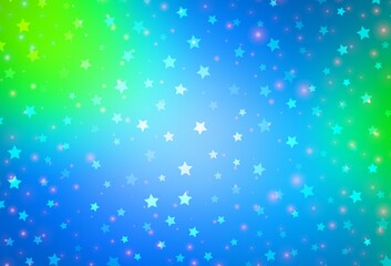 Light Blue, Green vector pattern in Christmas style.