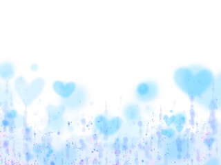 ふわふわ可愛いハートの見出しに使える背景