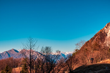 Panorama from the alpine peak