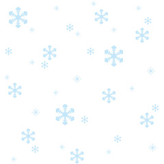 シンプルな雪の結晶のエンドレスパターン