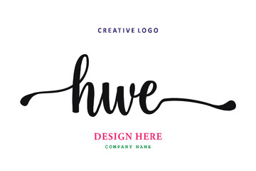 HWE lettering logo is simple, easy to understand and authoritative