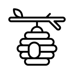 Beehive icon, Thanksgiving related vector