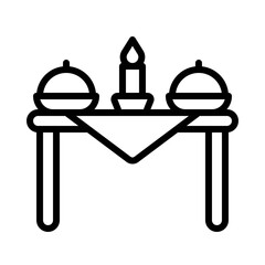 Thanksgiving dinner icon, Thanksgiving related vector