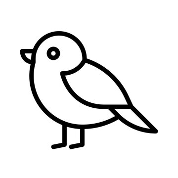 Red robin bird icon, Thanksgiving related vector