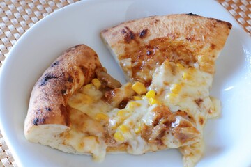 照り焼きチキンのピッツァ