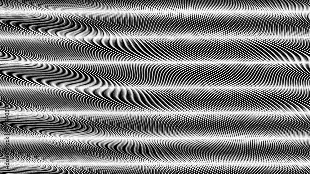 Aufkleber bars rolling down hex hexagonal grid mask